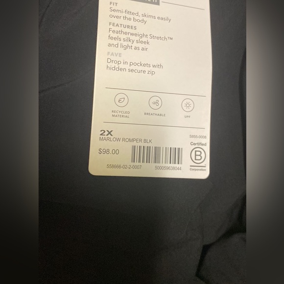 Athleta Marlow Romper // Black - Picture 14 of 15